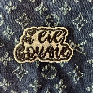 A lil bougie Embroidered iron on Patch